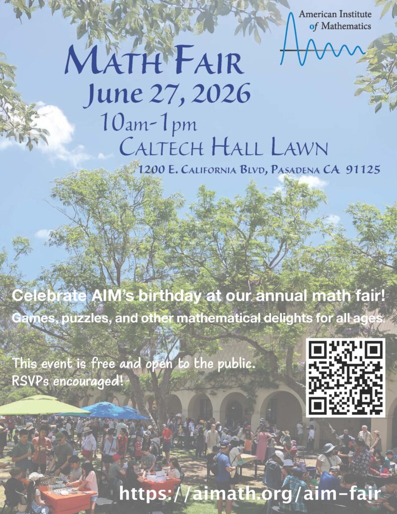 2026 Summer Math Fair